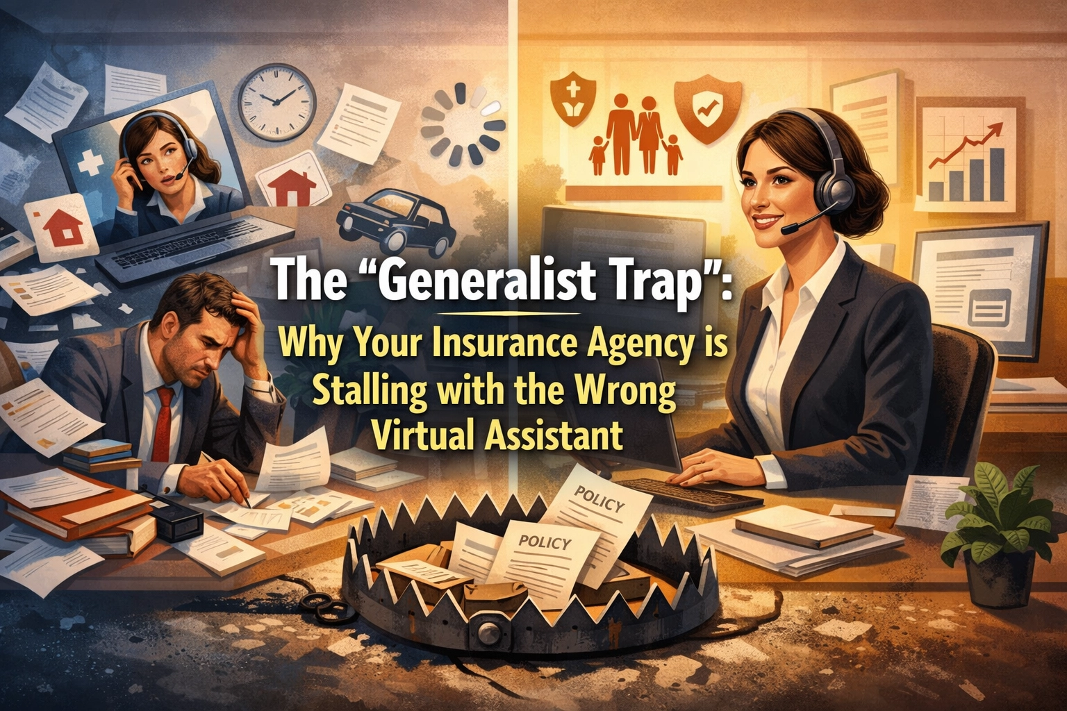 The Generalist Trap in Insurance Agencies: Why a Specialized Virtual Assistant is the Growth Multiplier
